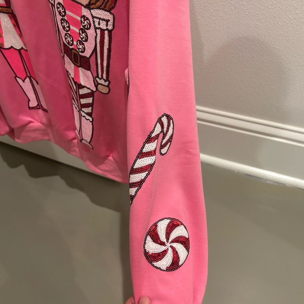Simply Southern Vibrant Pink Christmas Sweatshirt. Never worn. - Picture 3 of 9